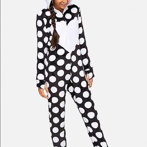 Like-new Justice US 8 super cozy animal onesie!